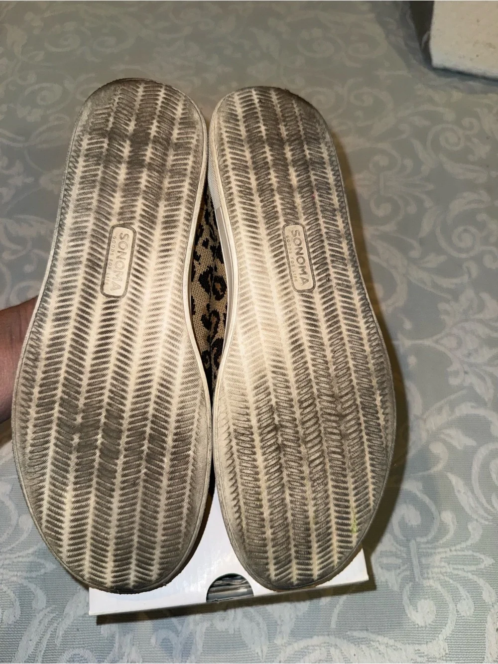 Sonoma Leopard-Print Slip-On Sneakers in Tan and Black